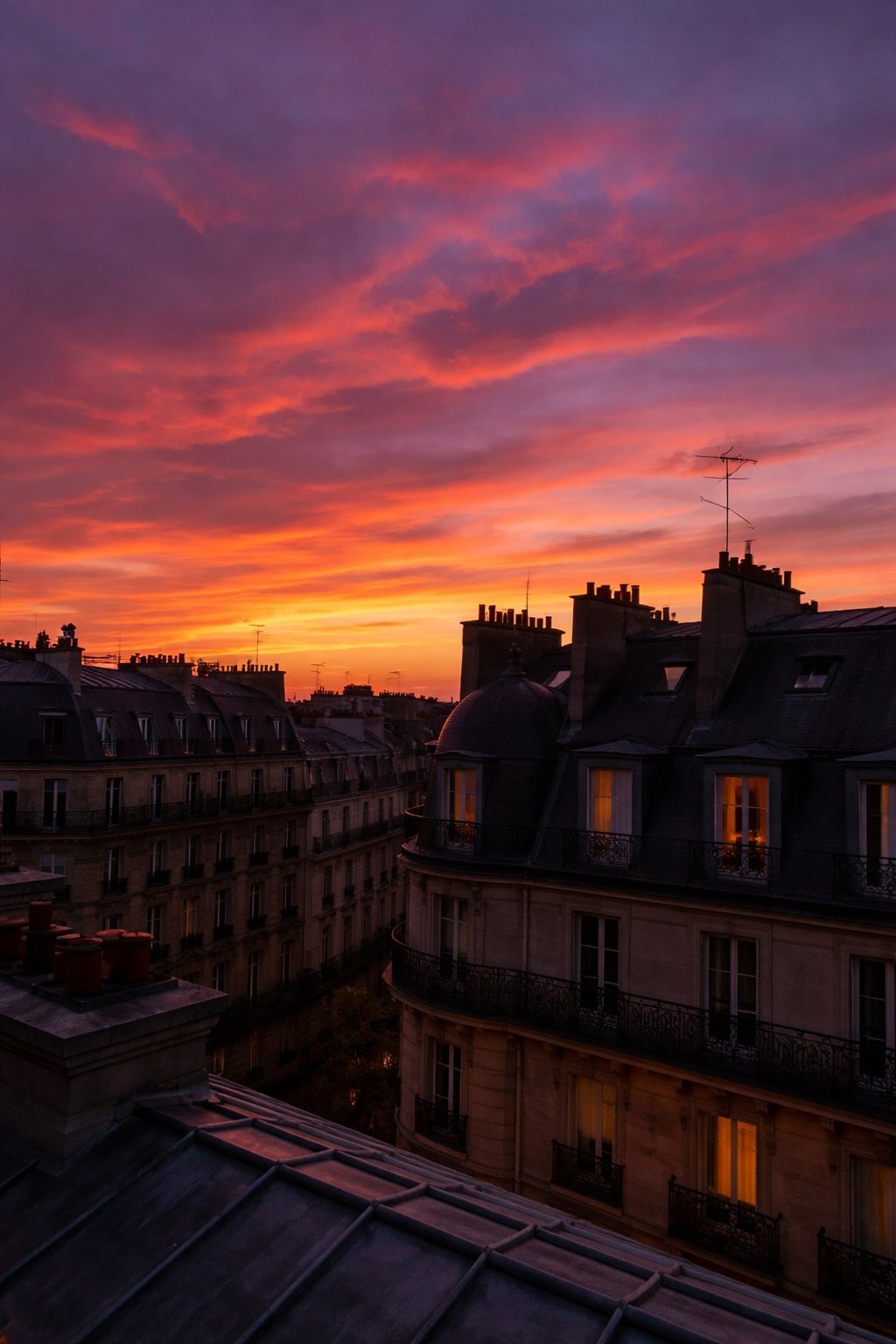 Coucher de soleil Paris